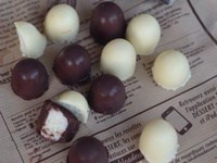 Bouchées chocolatées à la noix de coco