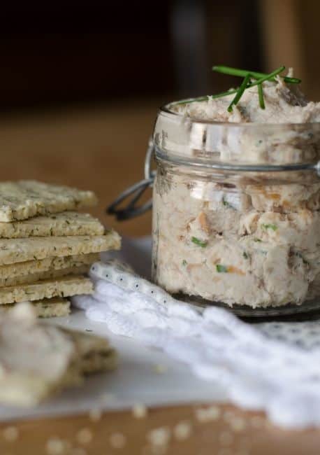 Rillettes de maquereau &amp; crackers à l'aneth