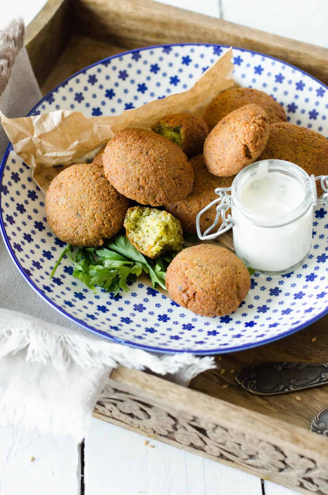 Falafels et sauce au tahin