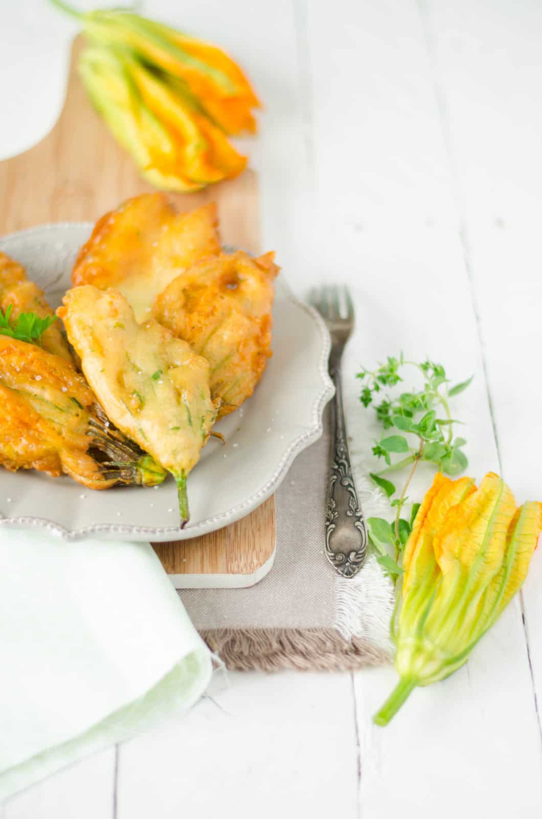 Beignets de fleurs de courgettes